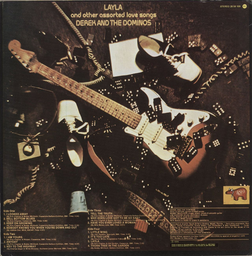 Derek And The Dominos Layla and Other Assorted Love Songs Spanish 2-LP vinyl record set (Double LP Album)