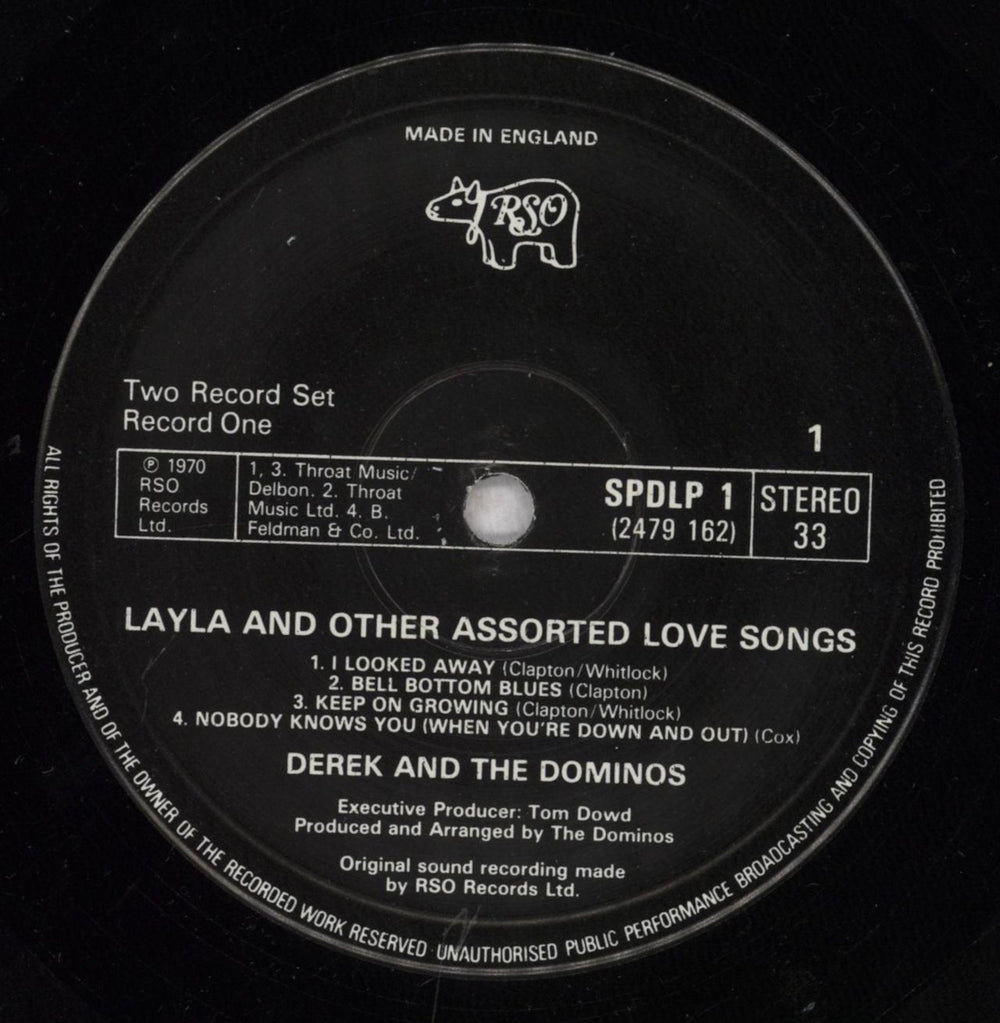 Derek And The Dominos Layla And Other Assorted Love Songs UK 2-LP vinyl record set (Double LP Album) D&D2LLA263905