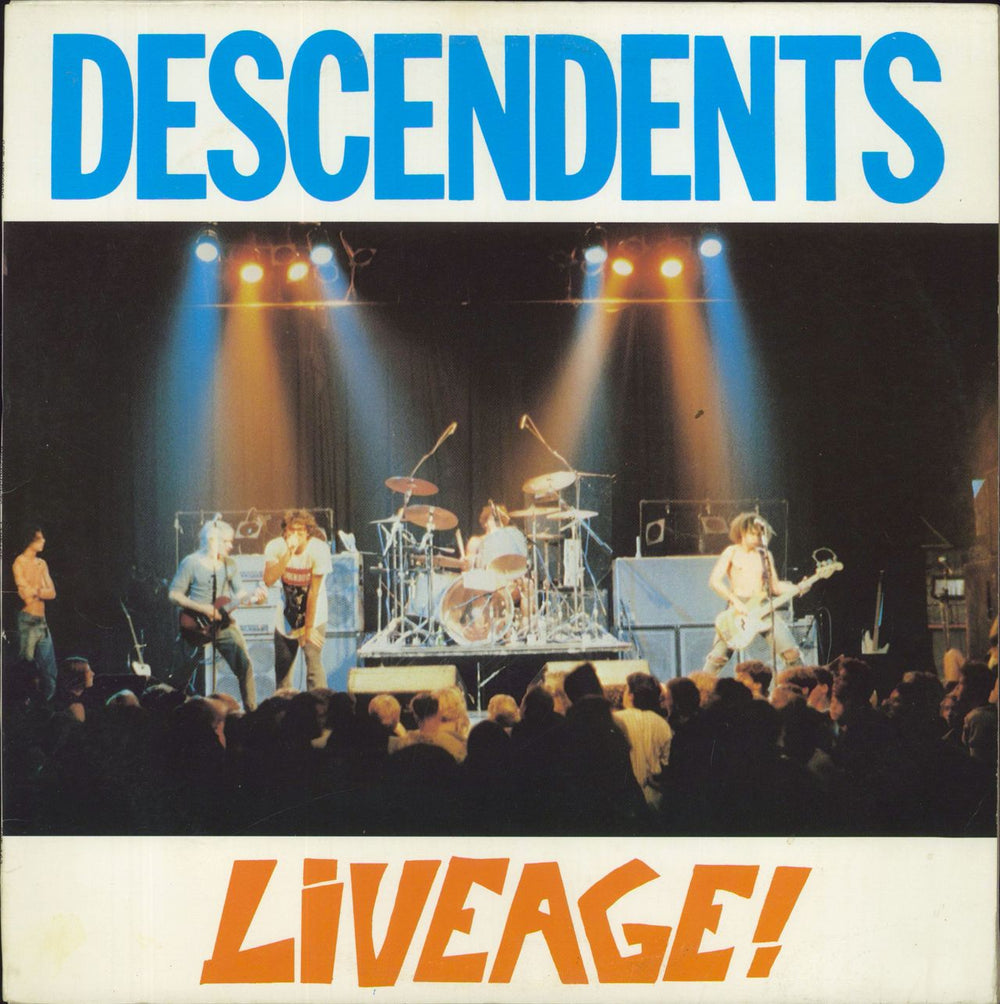 Descendents Liveage! - Blue Vinyl US vinyl LP album (LP record) SST163