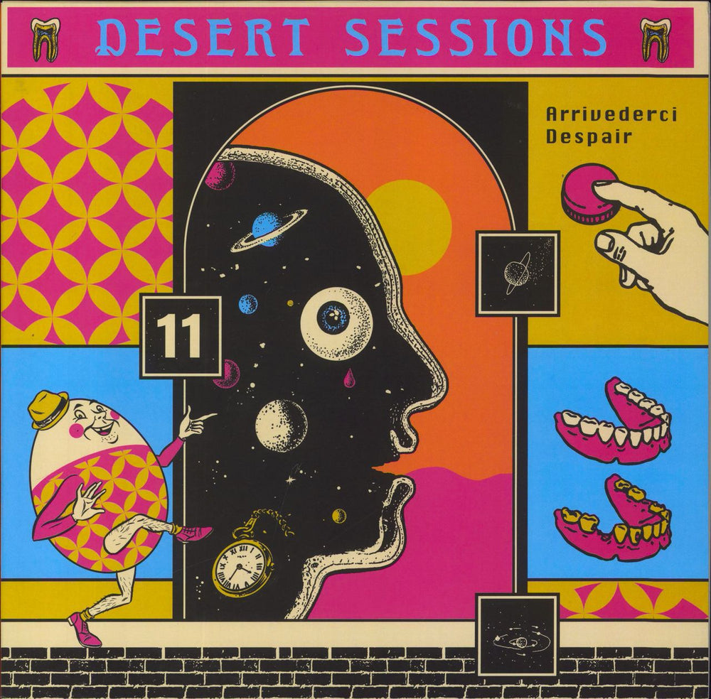 Desert Sessions Desert Sessions 11 & 12 - Orange vinyl US vinyl LP album (LP record) OLE-1488-LP