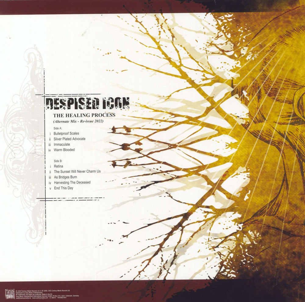 Despised Icon The Healing Process - Amber Vinyl - 180g + CD UK vinyl LP album (LP record)