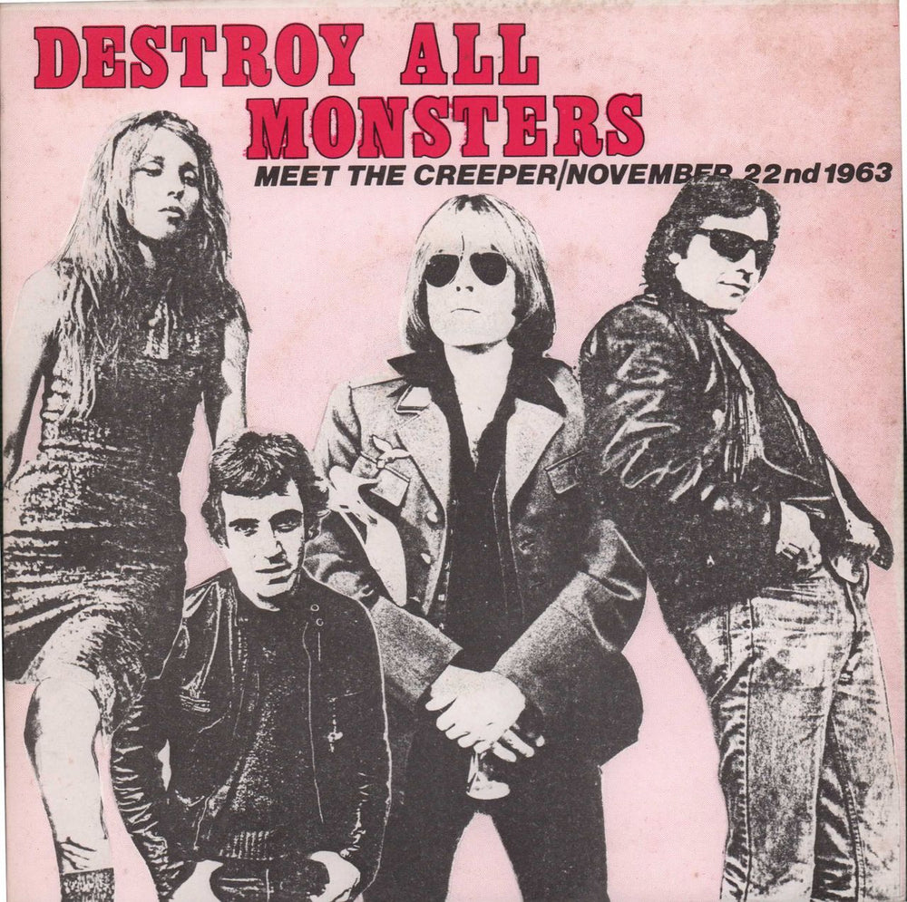 Destroy All Monsters Meet The Creepers UK 7" vinyl single (7 inch record / 45) CHERRY7