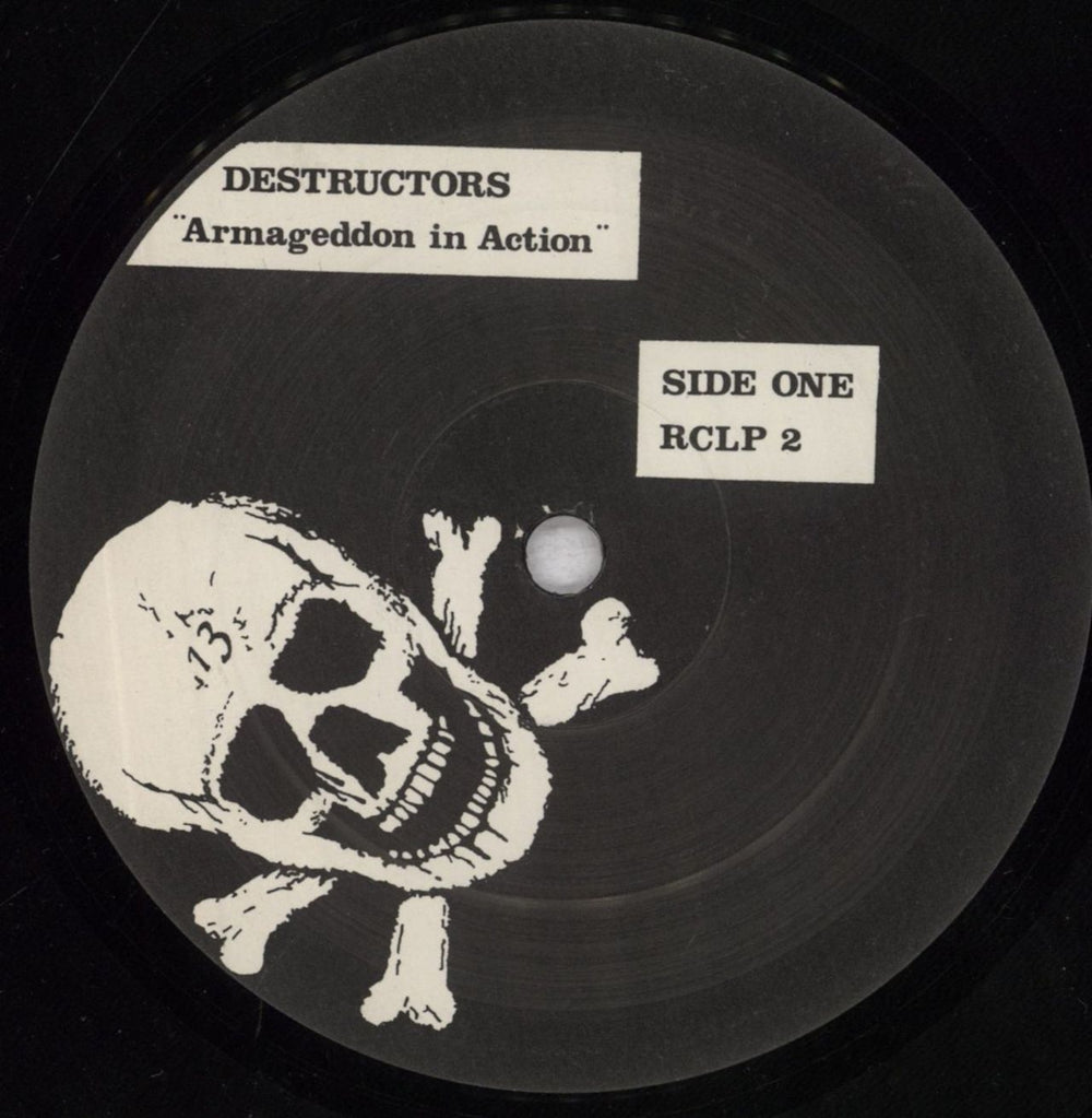 Destructors Armageddon In Action - VG UK vinyl LP album (LP record) 43VLPAR837144