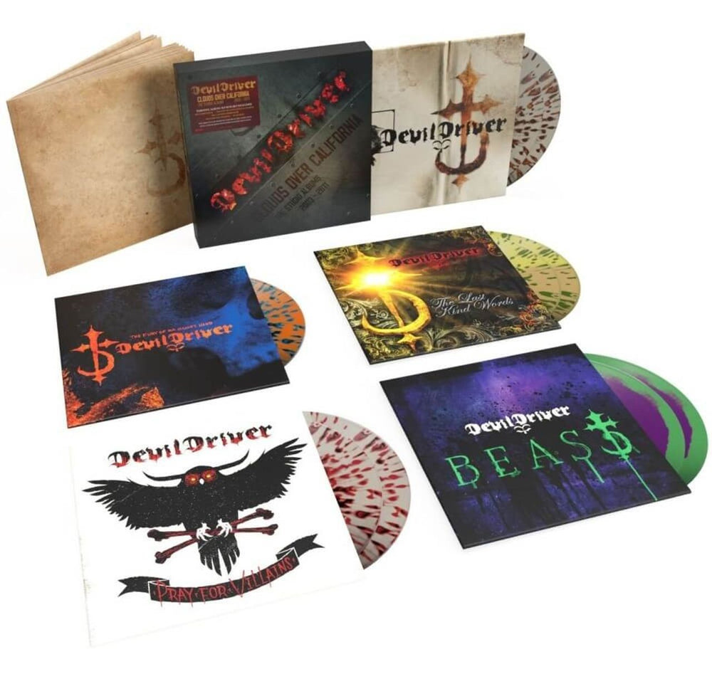 DevilDriver Clouds Over California - Splatter Vinyl - Sealed UK Vinyl Box Set 1Q0VXCL848294