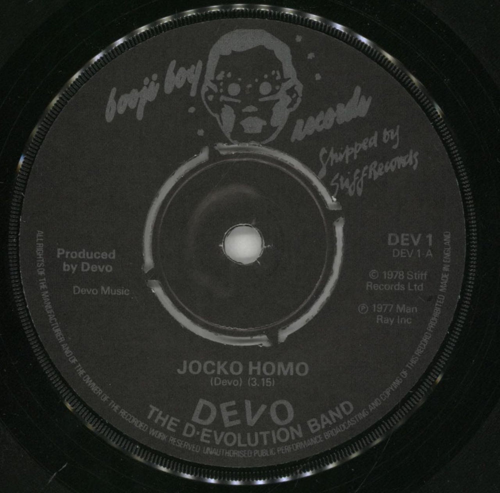 Devo Jocko Homo - fold-out p/s UK 7" vinyl single (7 inch record / 45) DVO07JO42848