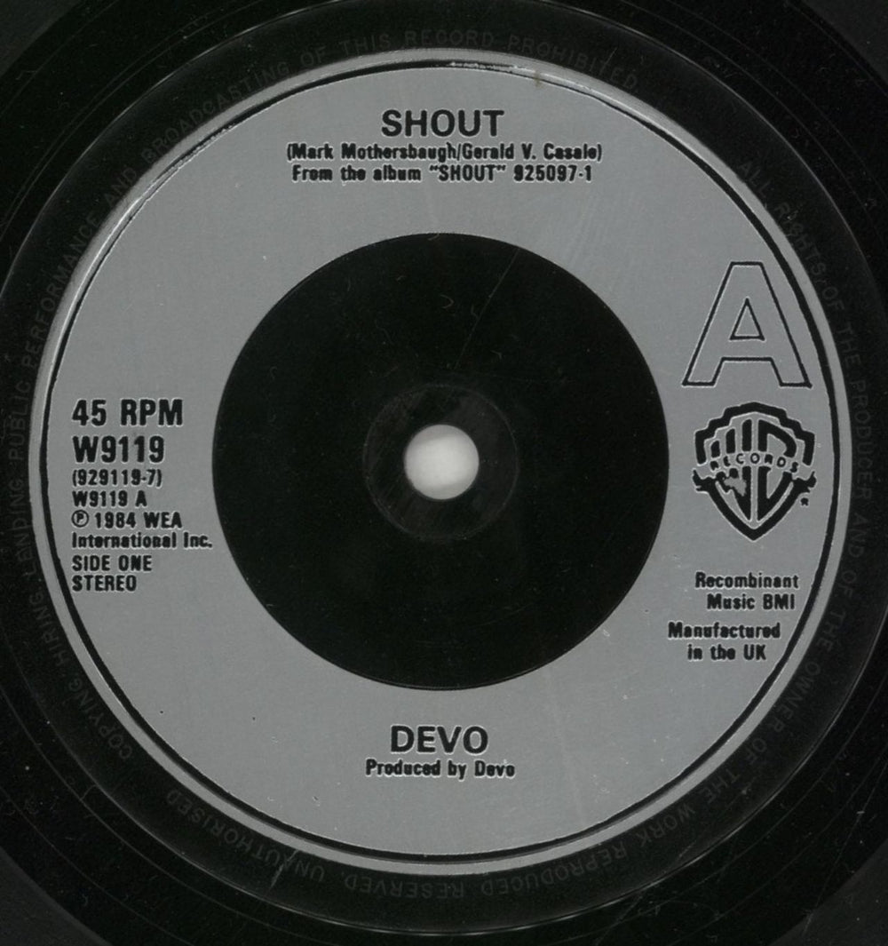 Devo Shout - Dbl Pack UK 7" vinyl single (7 inch record / 45) DVO07SH129931