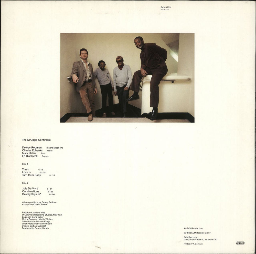 Dewey Redman The Struggle Continues German vinyl LP album (LP record)