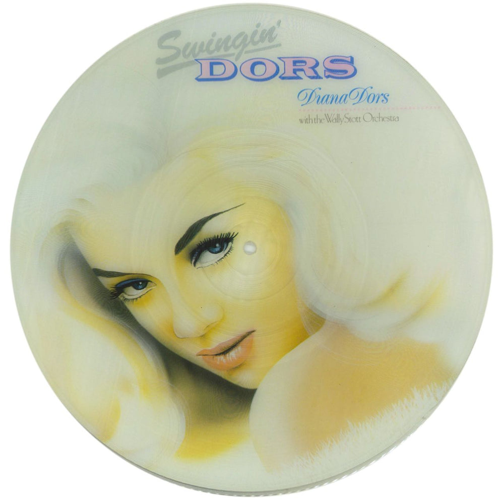Diana Dors Swingin' Dors - Test Pressing UK picture disc LP (vinyl picture disc album) CFRP501