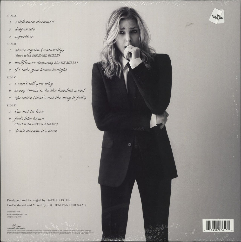 Diana Krall Wallflower - Grey Vinyl - Sealed Dutch 2-LP vinyl record set (Double LP Album) 602458206159