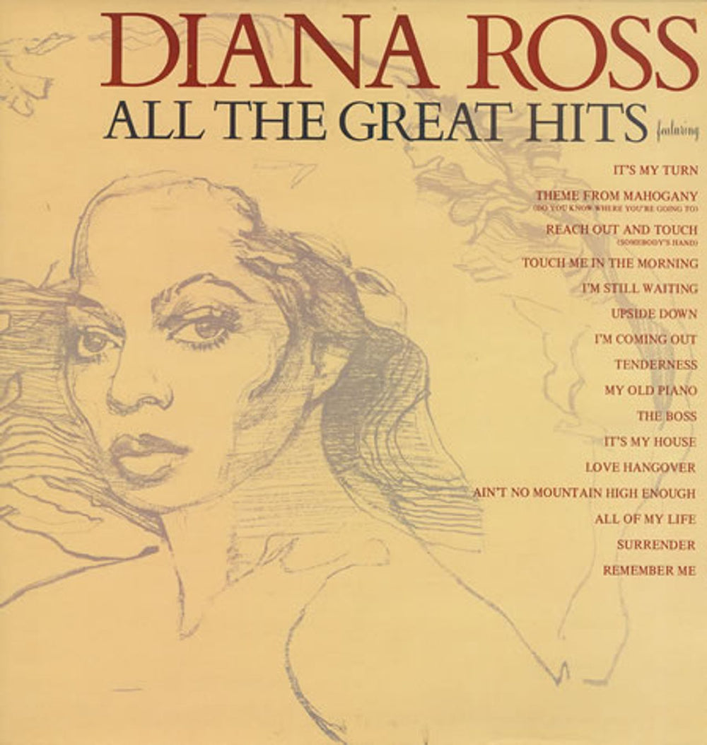 Diana Ross All The Great Hits UK vinyl LP album (LP record) STMA8036