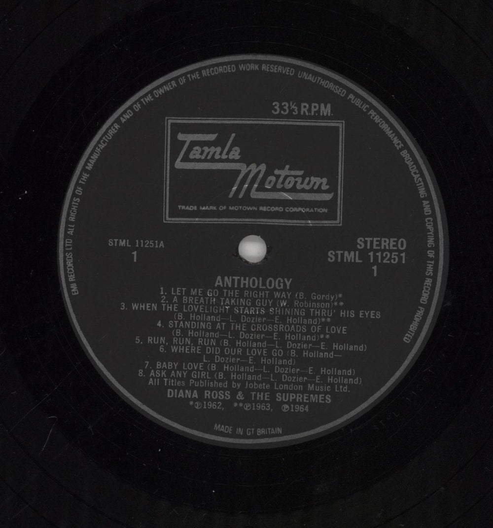 Diana Ross & The Supremes Anthology UK 2-LP vinyl record set (Double LP Album) D/S2LAN388501