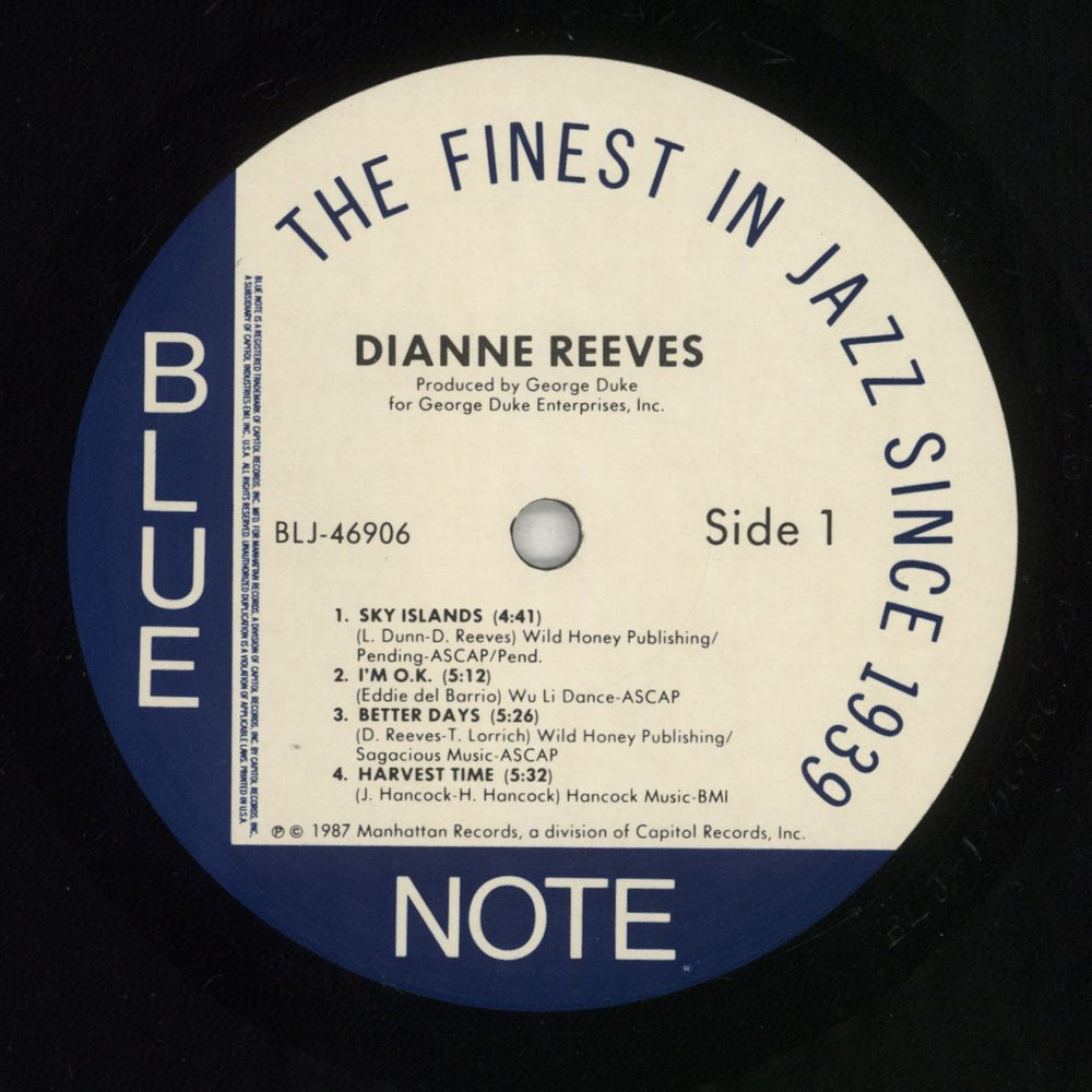 Dianne Reeves Dianne Reeves UK vinyl LP album (LP record) DPVLPDI495083