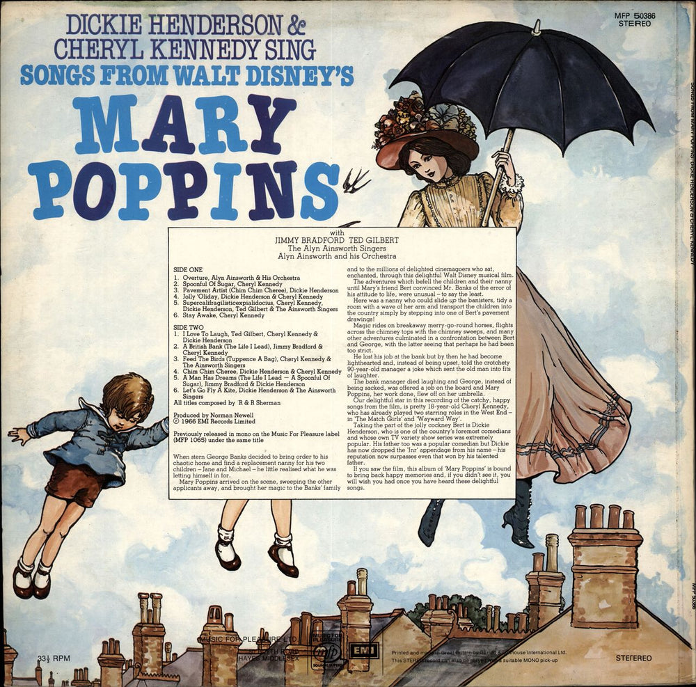 Dickie Henderson Mary Poppins UK vinyl LP album (LP record)