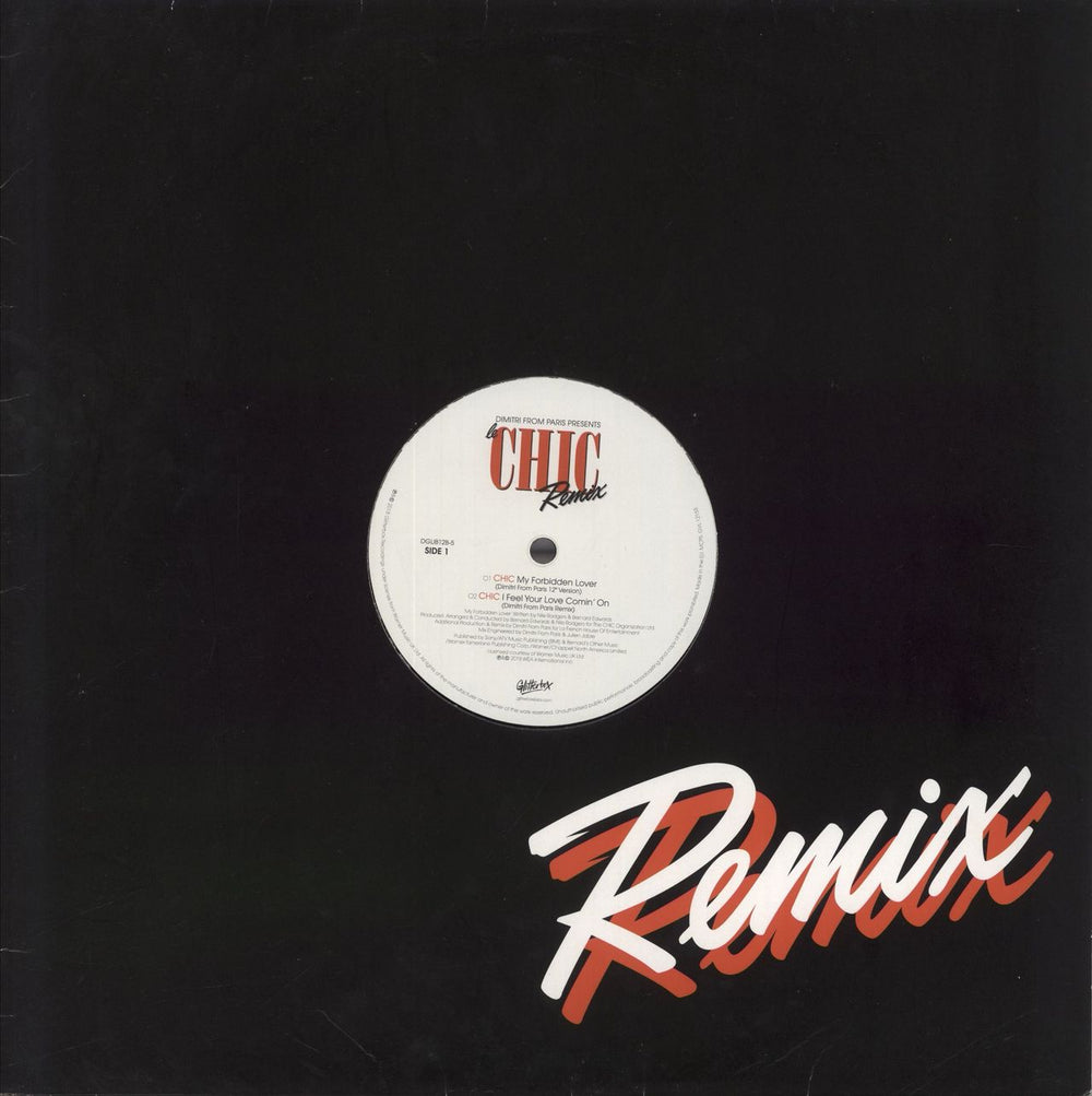 Dimitri From Paris Le Chic Remix UK 12" vinyl single (12 inch record / Maxi-single) DGLIB12B-1