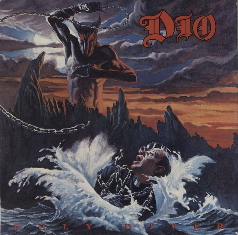 Dio Holy Diver + inner - EX UK vinyl LP album (LP record) VERS5