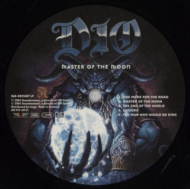 Dio Master Of The Moon German vinyl LP album (LP record) DIOLPMA841860