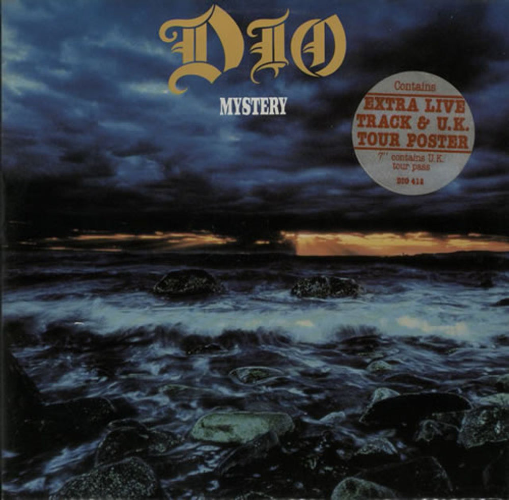 Dio Mystery + Poster UK 12" vinyl single (12 inch record / Maxi-single) DIO412