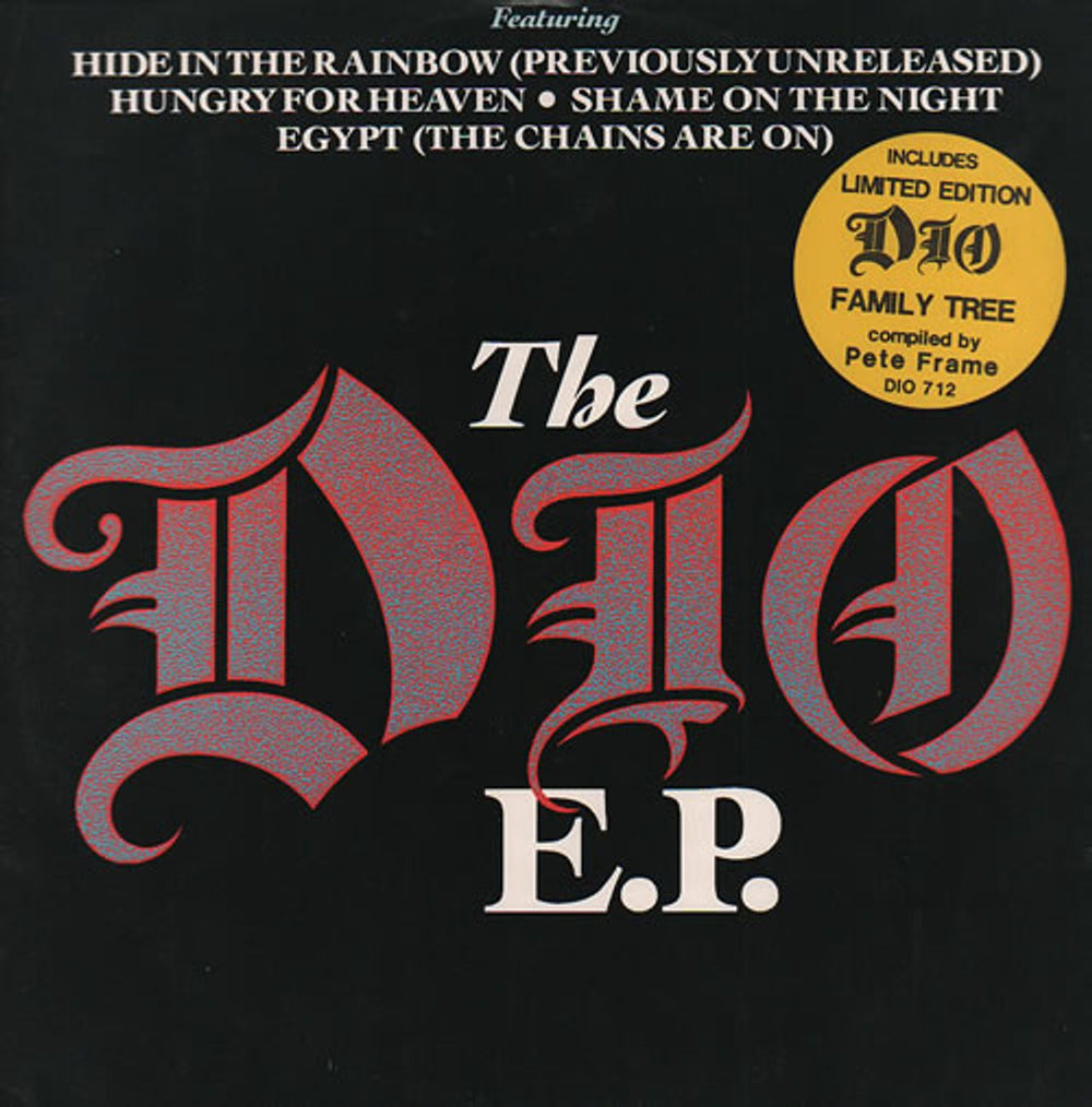 Dio The Dio EP + Family Tree UK 12" vinyl single (12 inch record / Maxi-single) DIO712