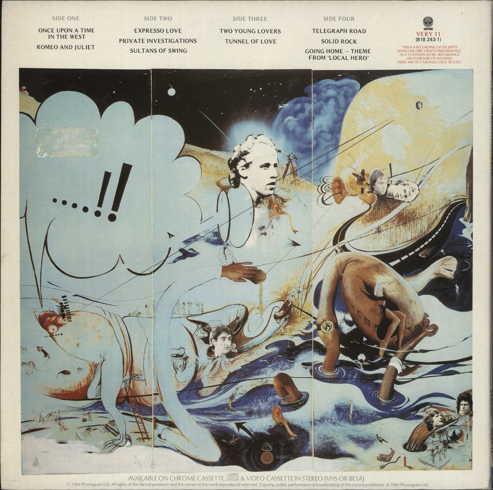 Dire Straits Alchemy Live - VG UK 2-LP vinyl record set (Double LP Album)