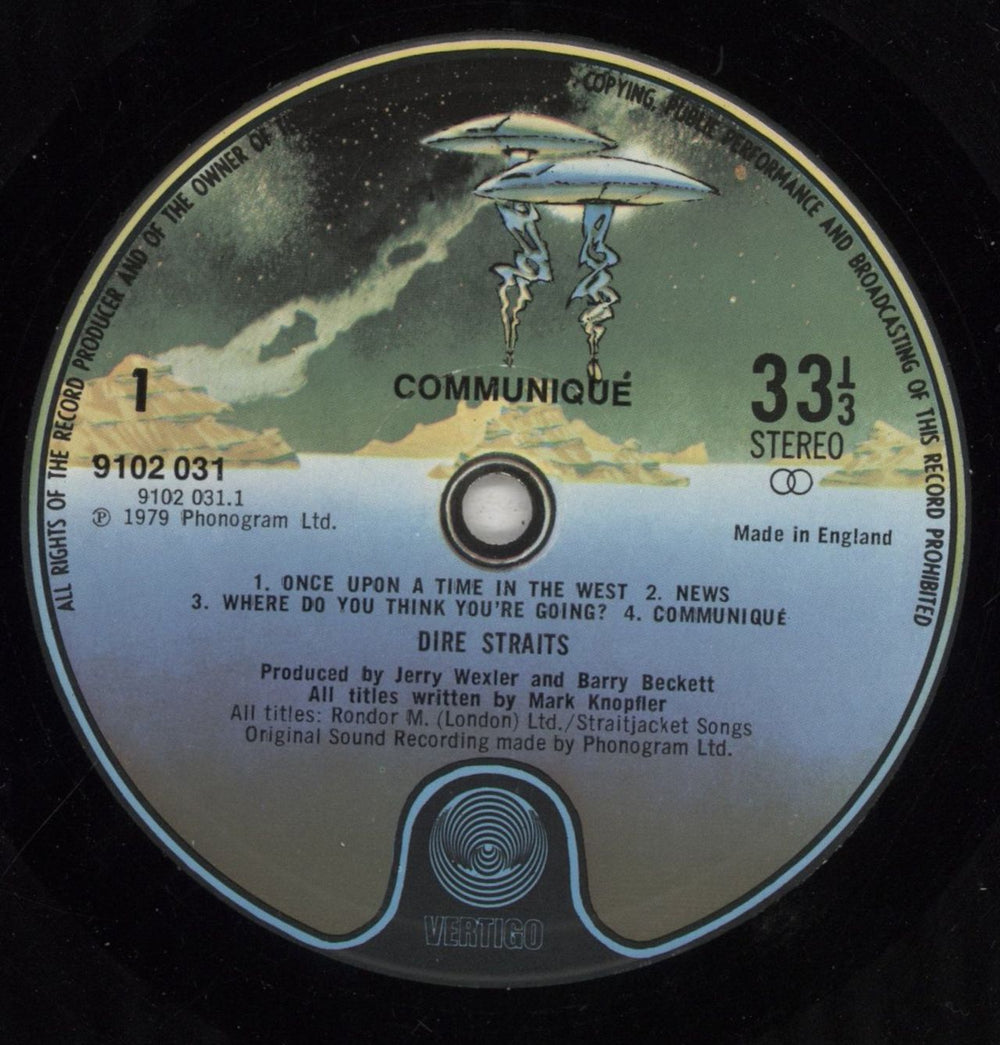 Dire Straits Communiqué - 2nd UK vinyl LP album (LP record) DIRLPCO505046