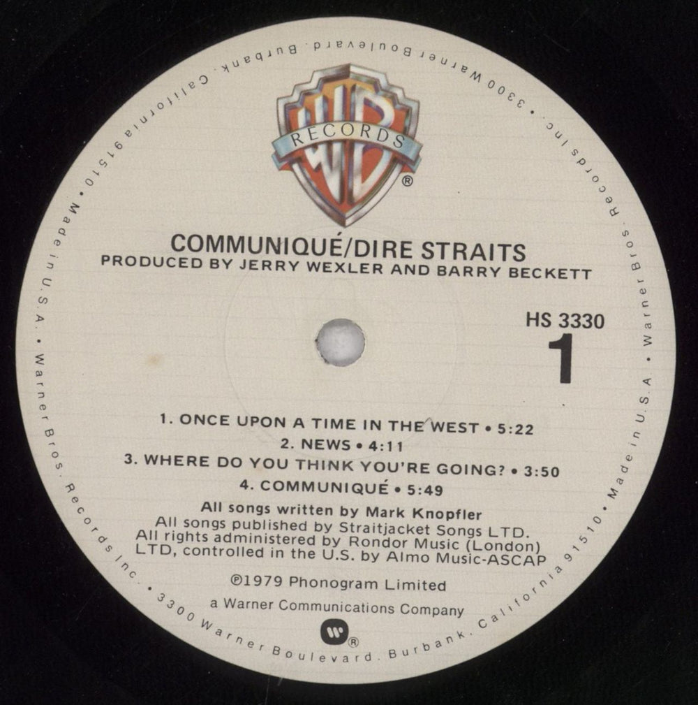 Dire Straits Communiqué US vinyl LP album (LP record) DIRLPCO665471