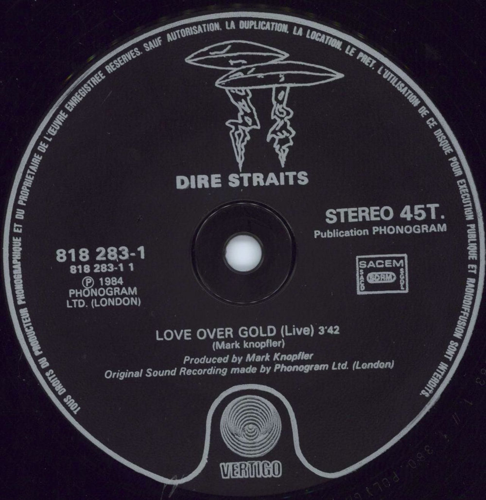 Dire Straits Love Over Gold French 12" vinyl single (12 inch record / Maxi-single) DIR12LO798562