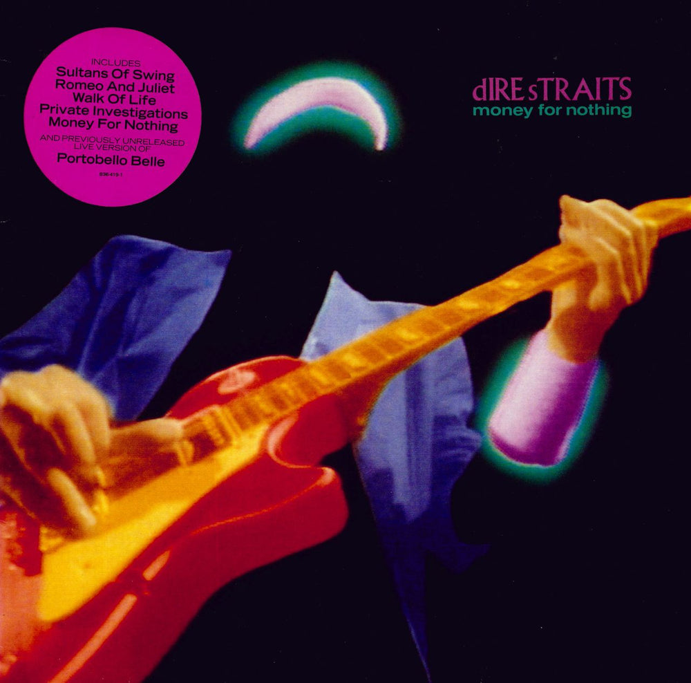 Dire Straits Money For Nothing - Stickered sleeve Dutch vinyl LP album (LP record) 836419-1