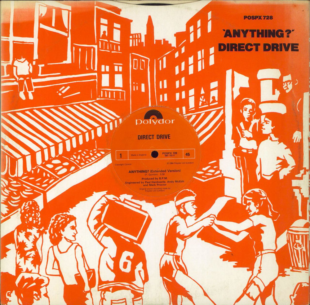 Direct Drive Anything? - Extended Version UK 12" vinyl single (12 inch record / Maxi-single) POSPX728