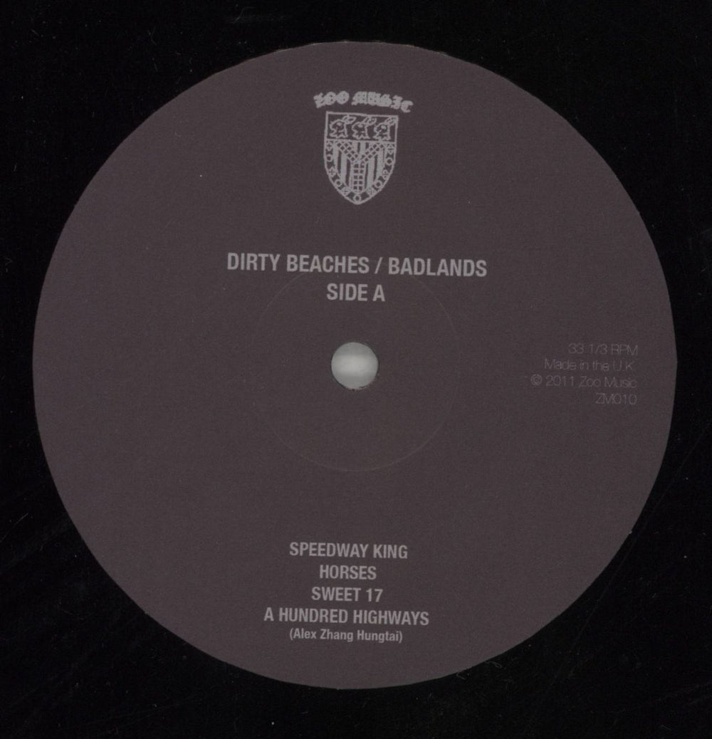 Dirty Beaches Badlands UK vinyl LP album (LP record) 9I9LPBA859765