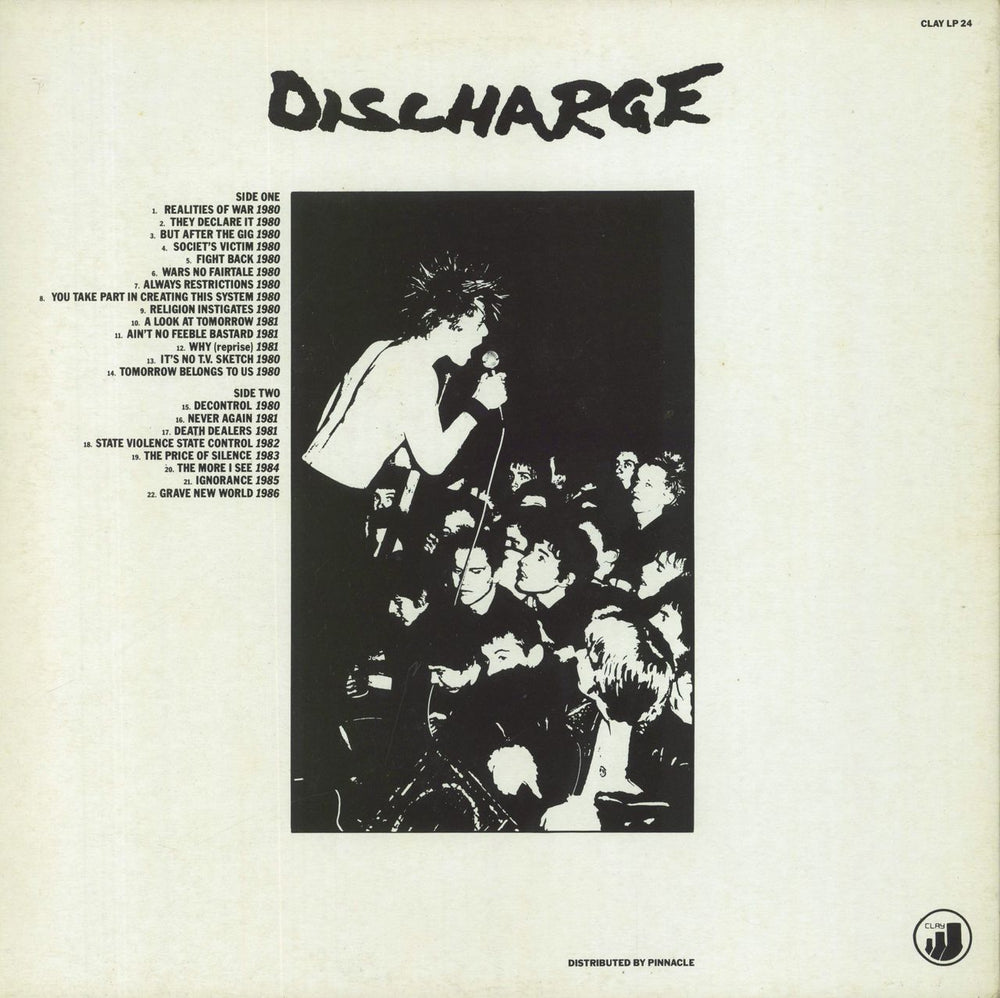 Discharge 1980-1986 UK vinyl LP album (LP record)