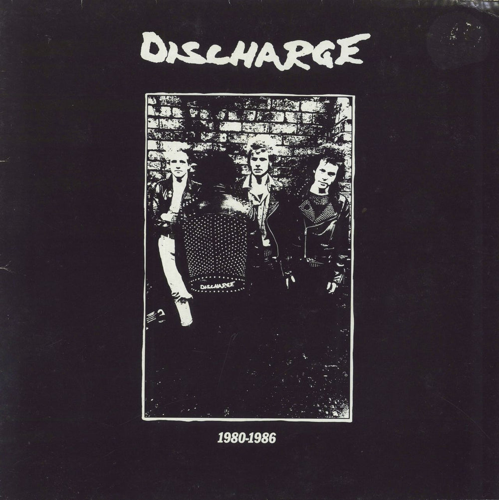 Discharge 1980-1986 UK vinyl LP album (LP record) CLAYLP24