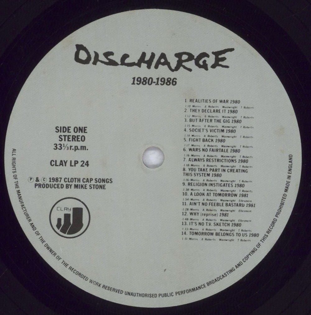 Discharge 1980-1986 UK vinyl LP album (LP record) DCGLP831907