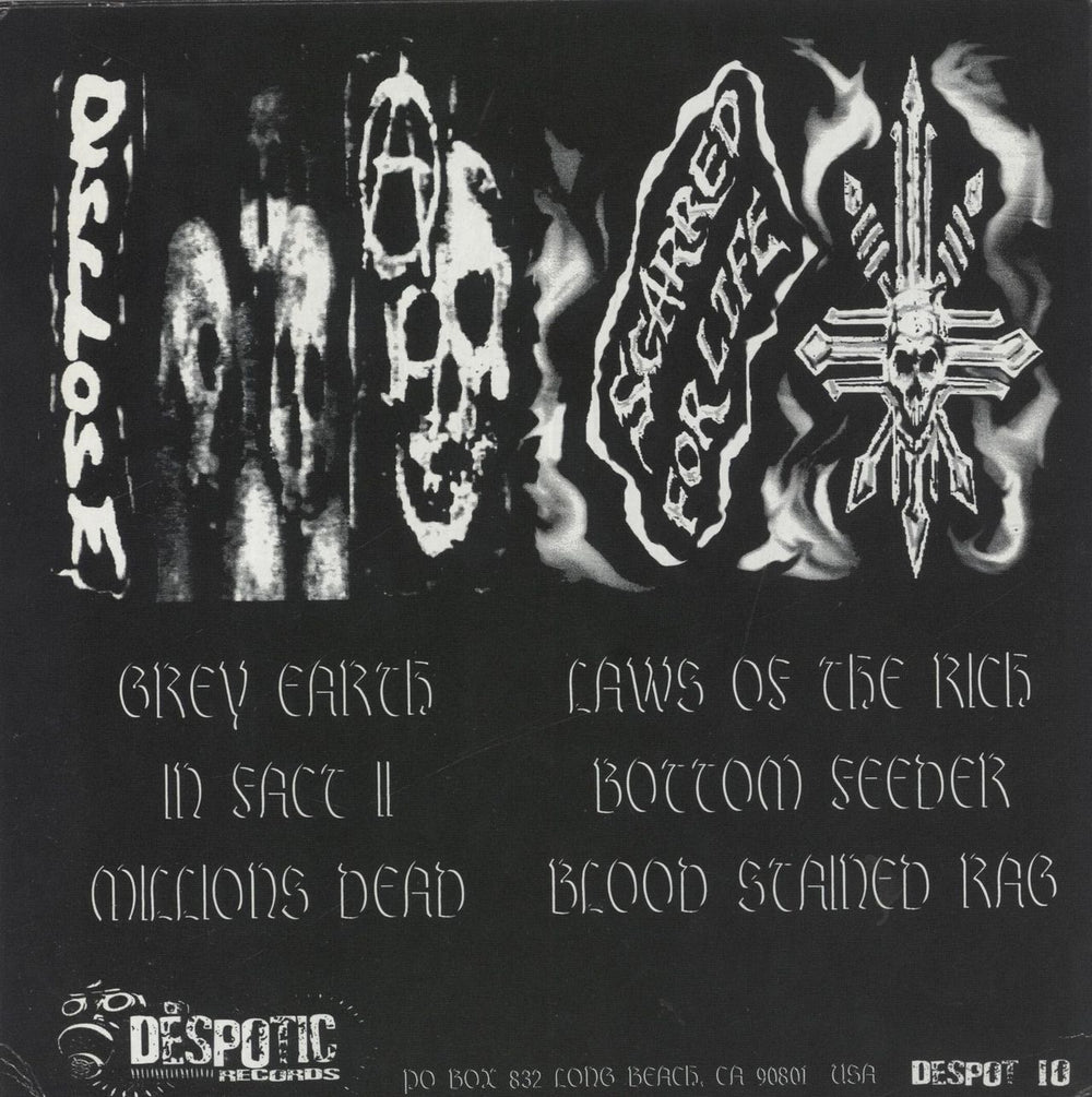 Disclose Scarred For Life / Disclose US 7" vinyl single (7 inch record / 45)