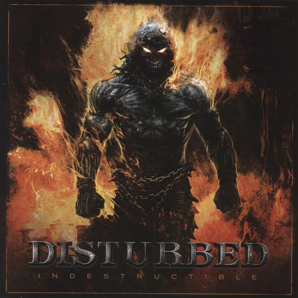 Disturbed Indestructible UK vinyl LP album (LP record) 9362-49282-9