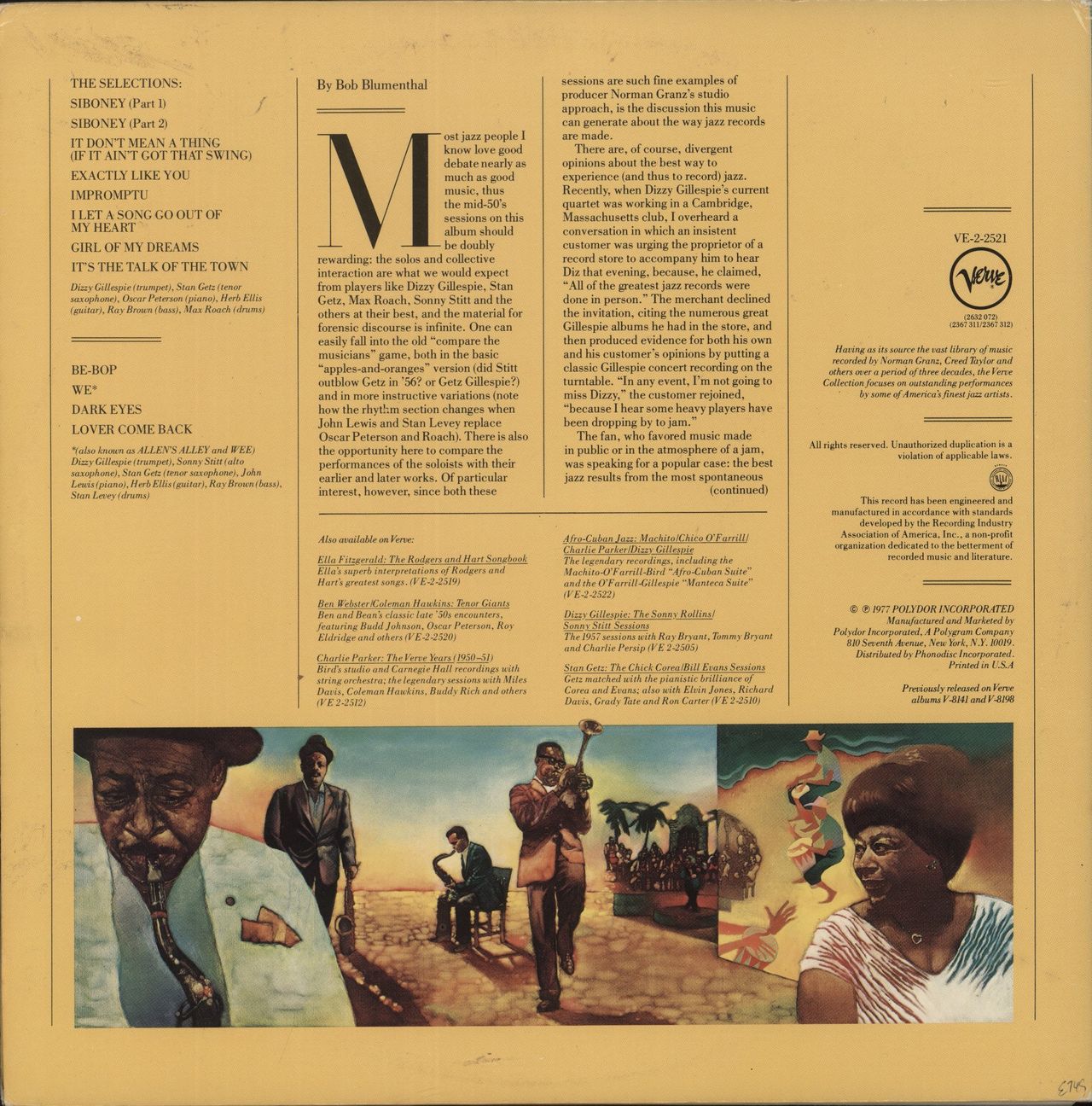 Dizzy Gillespie Diz And Getz US 2-LP vinyl set —