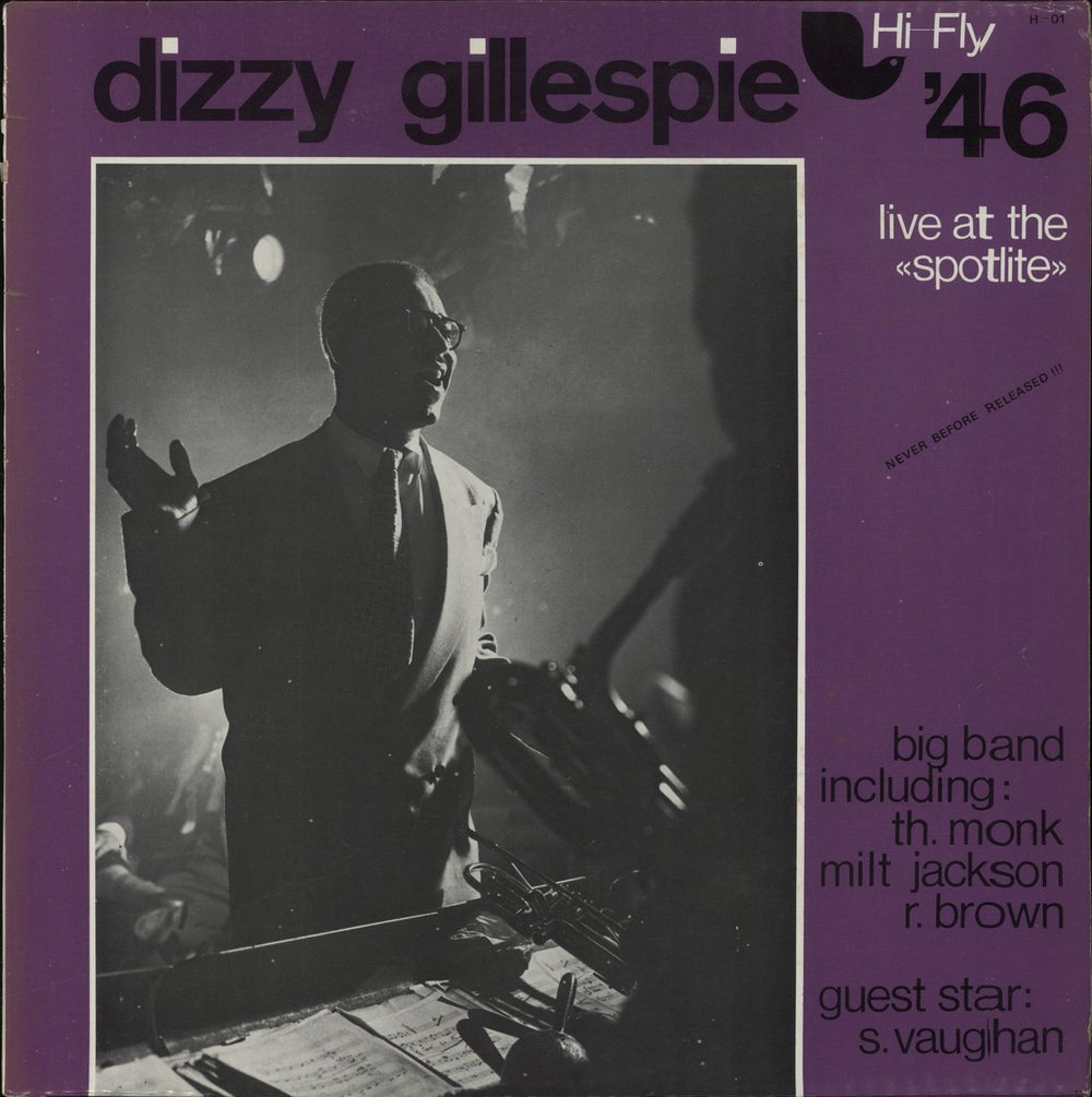 Dizzy Gillespie Live At The Spotlite French vinyl LP album (LP record) H-01