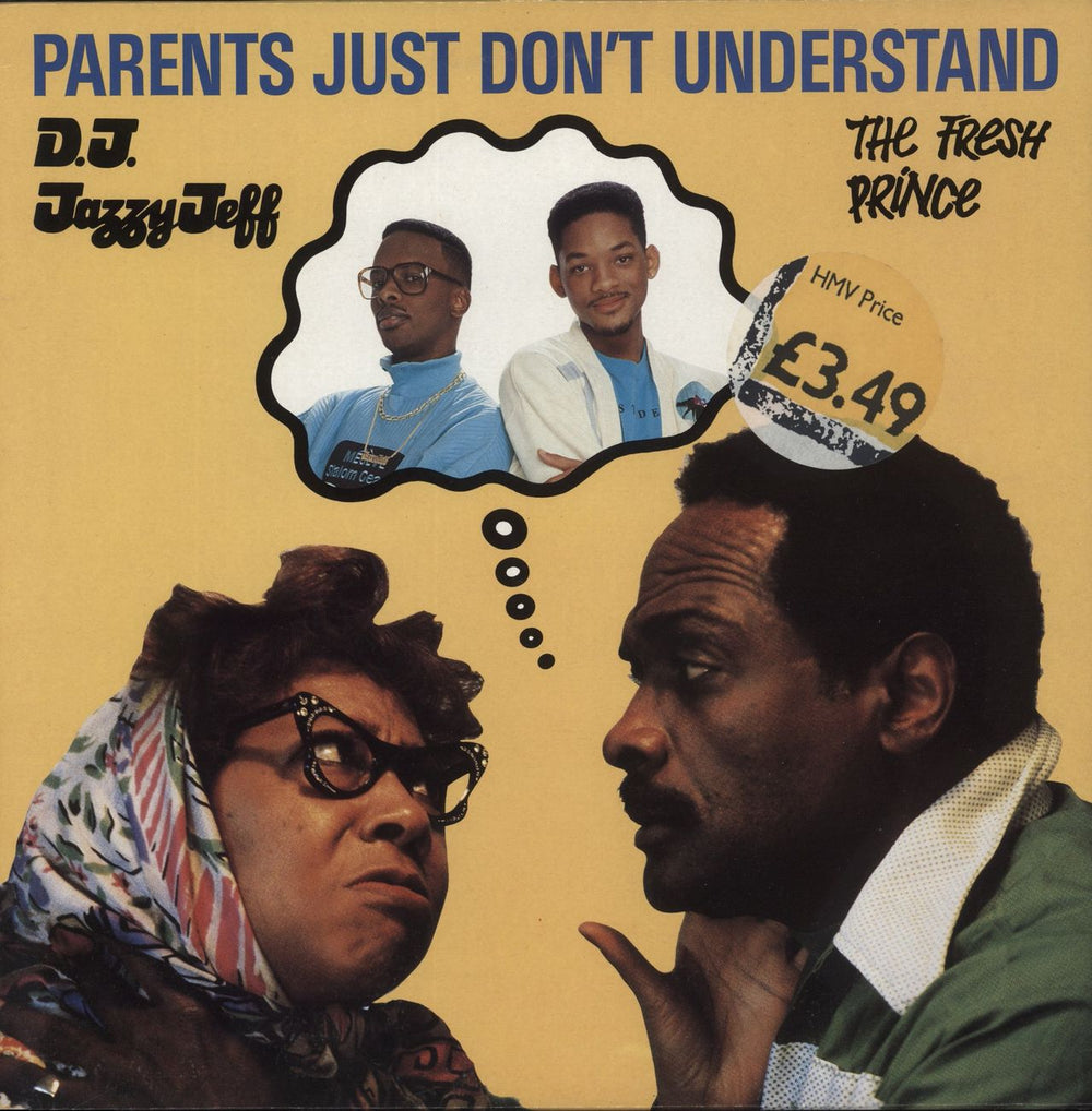 DJ Jazzy Jeff & The Fresh Prince Parents Just Don't Understand UK 12" vinyl single (12 inch record / Maxi-single) JIVET169
