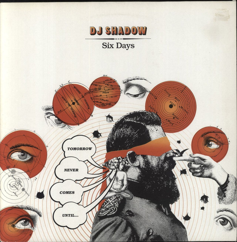 DJ Shadow Six Days UK 12" vinyl single (12 inch record / Maxi-single) 12IS807