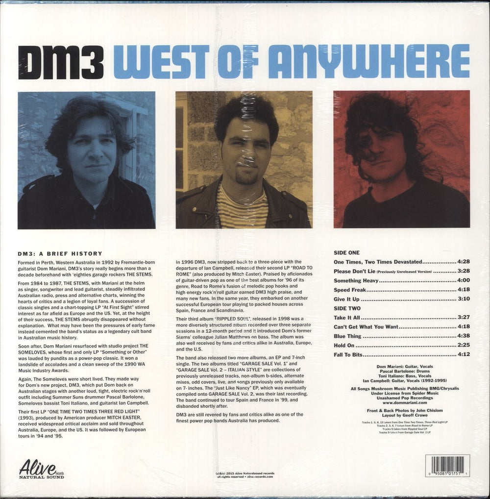 DM3 West Of Anywhere - Sealed US vinyl LP album (LP record) 095081017511