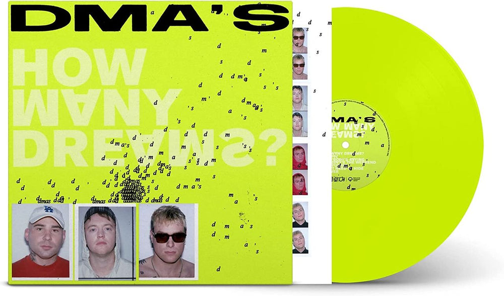 DMA's How Many Dreams? - Neon Yellow Vinyl 180 Gram UK vinyl LP album (LP record) IOU699