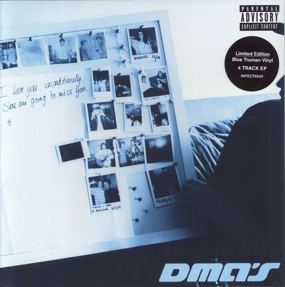 DMA's I Love You Unconditionally, Sure Am Going To Miss You - Blue Vinyl - Sealed UK 12" vinyl single (12 inch record / Maxi-single) INFECT654V