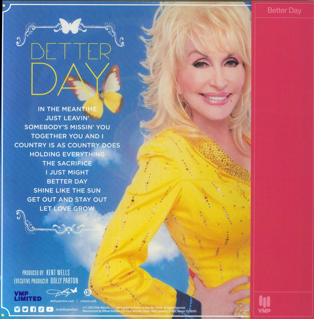 Dolly Parton Better Day - 180gm Light Blue Vinyl US vinyl LP album (LP record)