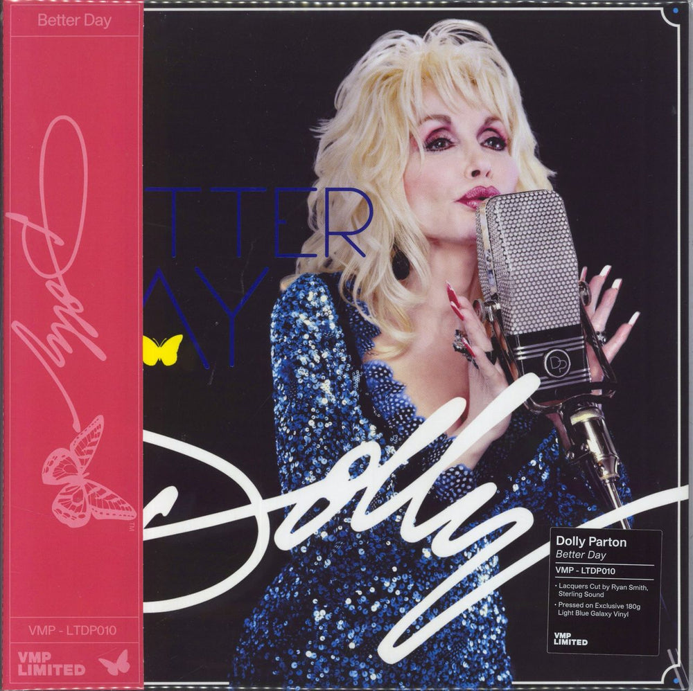 Dolly Parton Better Day - 180gm Light Blue Vinyl US vinyl LP album (LP record) VMP-LTDP010