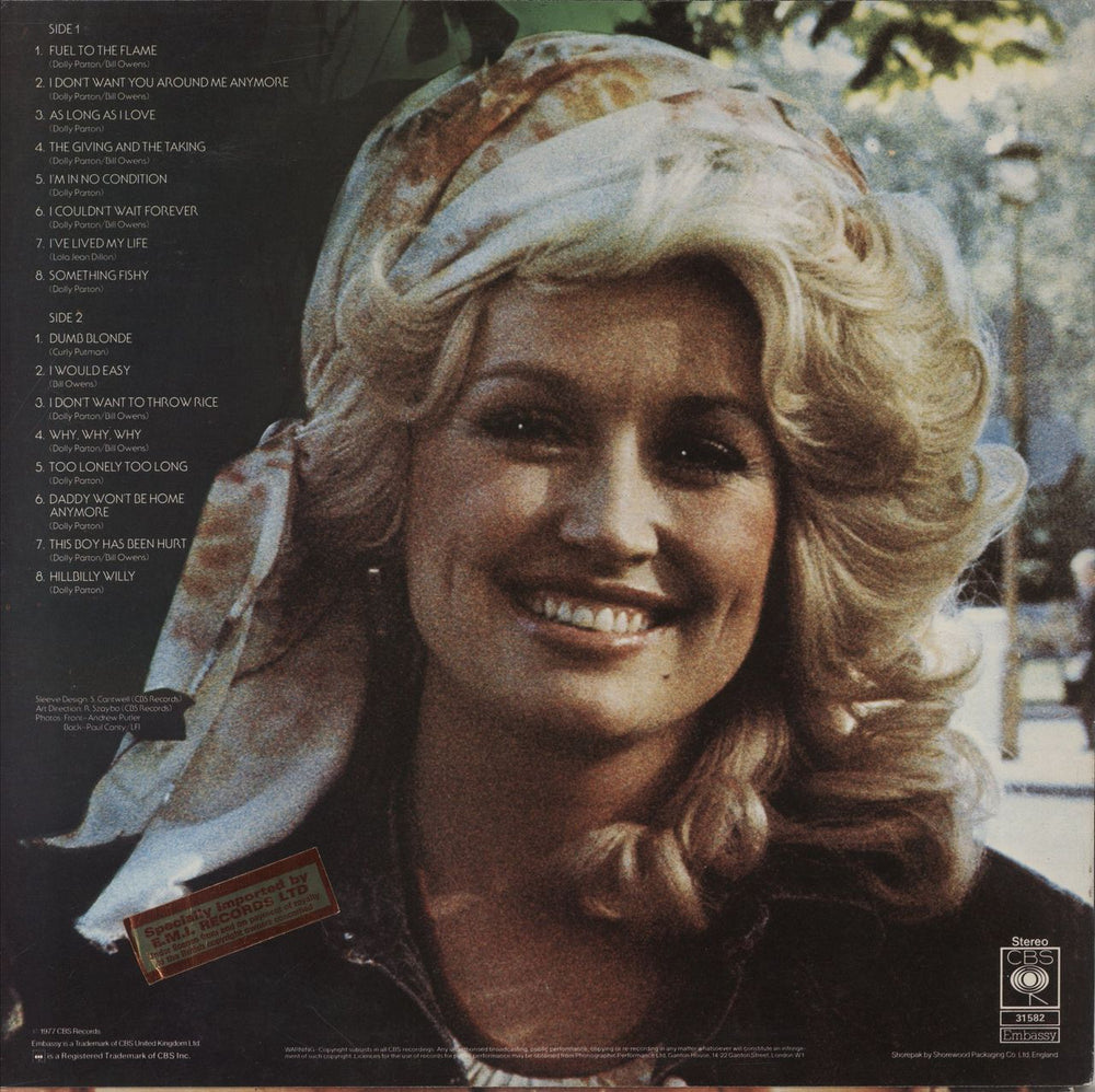 Dolly Parton The Dolly Parton Story UK vinyl LP album (LP record)