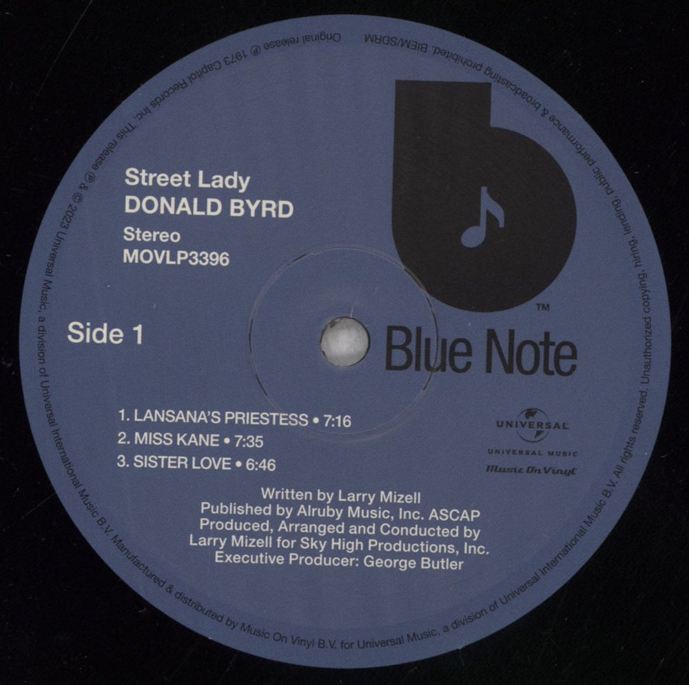 Donald Byrd Street Lady - 50th Anniversary 180 Gram UK vinyl LP album (LP record) DOBLPST843438