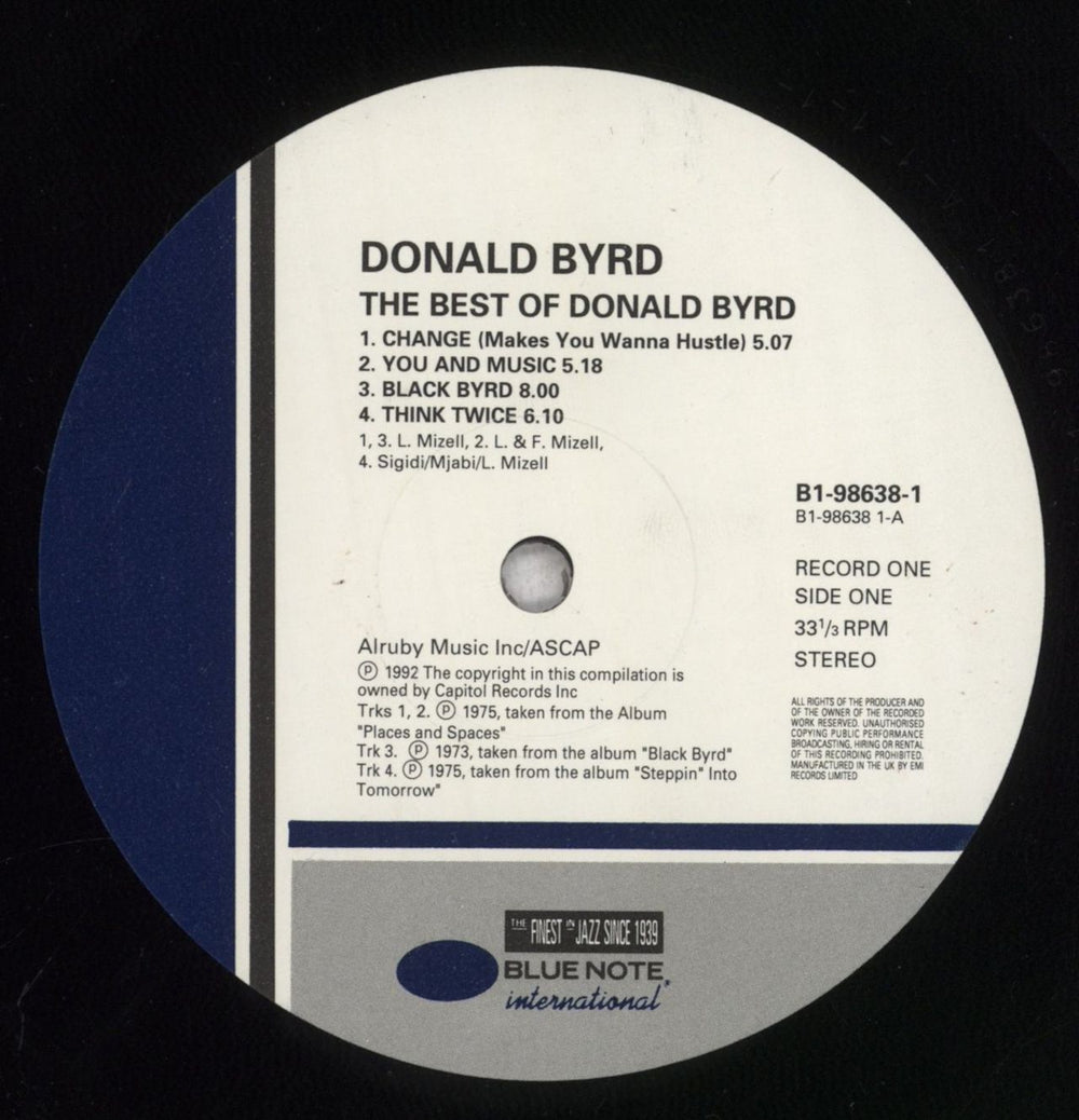 Donald Byrd The Best Of Donald Byrd UK vinyl LP album (LP record) DOBLPTH840273