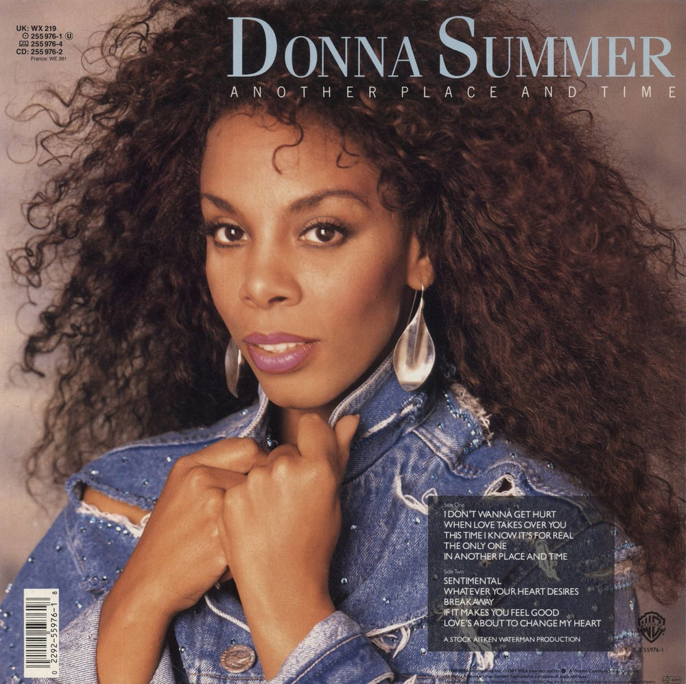 Donna Summer Another Place And Time UK vinyl LP album (LP record) 022925597618