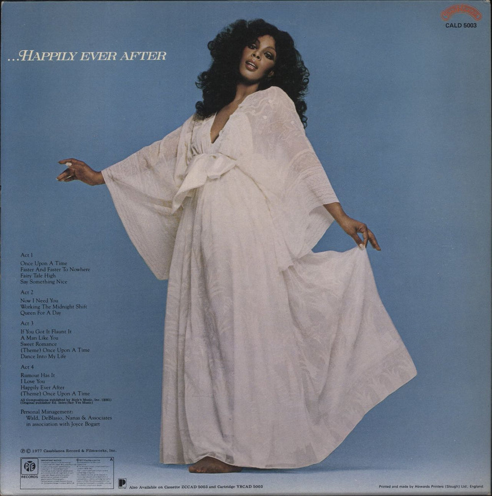 Donna Summer Once Upon A Time + lyric inserts UK 2-LP vinyl record set (Double LP Album)