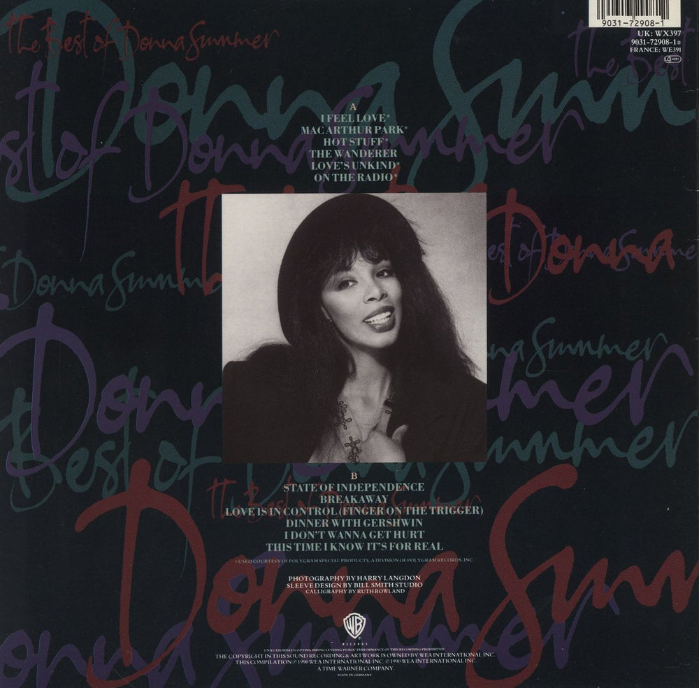 Donna Summer The Best Of Donna Summer UK vinyl LP album (LP record) 090317290812