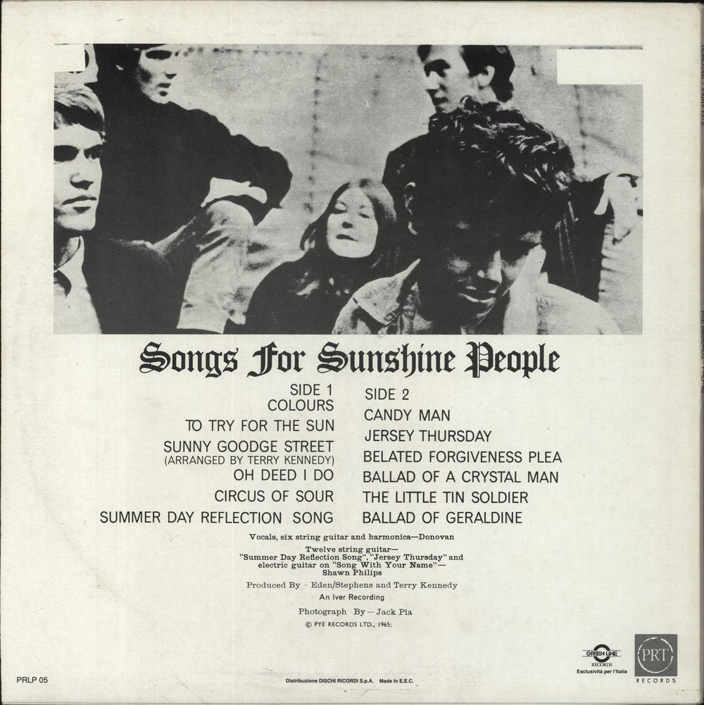 Donovan Fairytale Italian vinyl LP album (LP record)